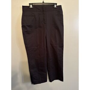 Ann Taylor Size 10 The Crop Black‎ Pants NWT
